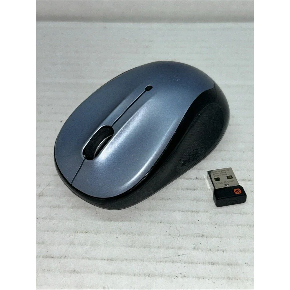 Logitech M325s Blue Wireless Mouse with Nano USB Dongle - Tested Working